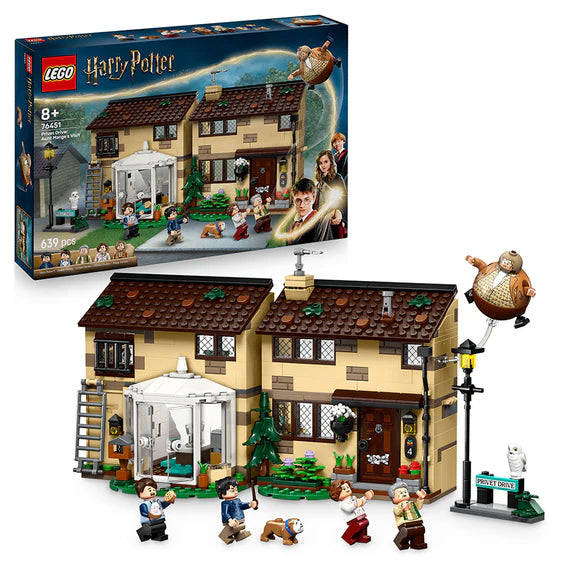 LEGO® Harry Potter™ Privet Drive: Aunt Marge's Visit - 76451 - 639 Piece Building Set