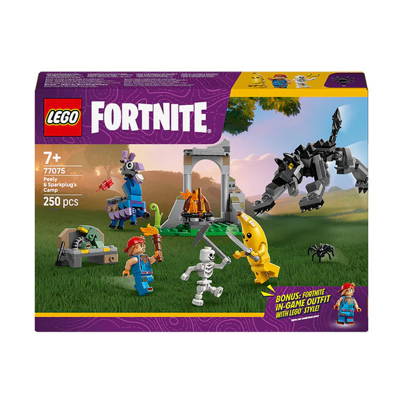 LEGO® Fortnite® Peely & Sparkplug’s Camp Video Game - 77075 - 250 Piece Building Set