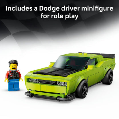 LEGO® Speed Champions Dodge Challenger SRT Hellcat Sports Car - 77237 - 390 Piece Building Set