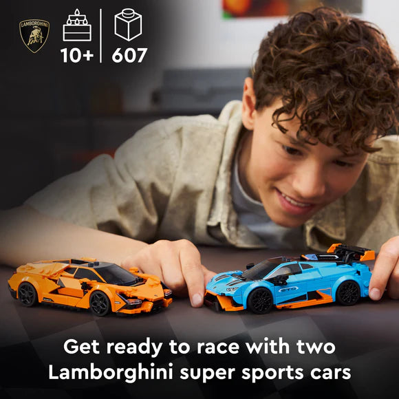 LEGO® Speed Champions Lamborghini Revuelto & Huracán STO - 77238 - 607 Piece Building Set