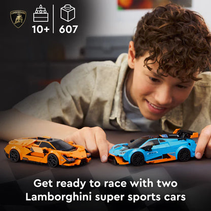 LEGO® Speed Champions Lamborghini Revuelto & Huracán STO - 77238 - 607 Piece Building Set