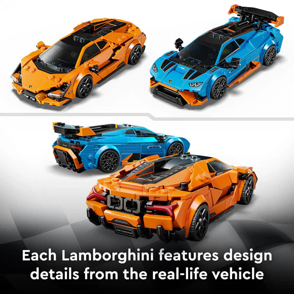LEGO® Speed Champions Lamborghini Revuelto & Huracán STO - 77238 - 607 Piece Building Set