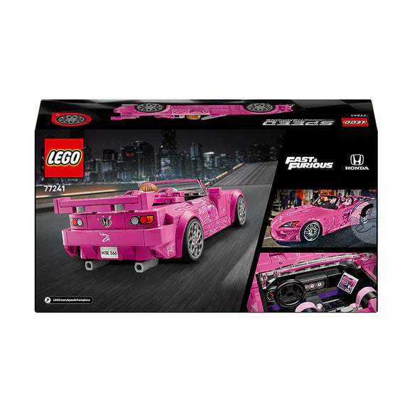LEGO® Speed Champions 2 Fast 2 Furious Honda S2000 Pink Car - 77241 - 300 Piece Building Set