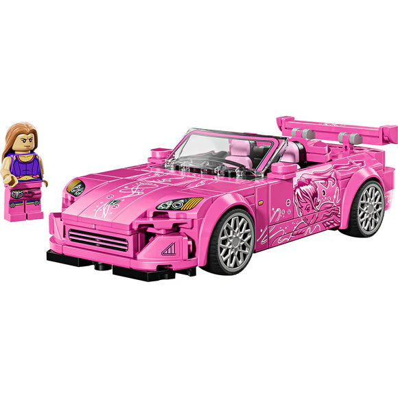 LEGO® Speed Champions 2 Fast 2 Furious Honda S2000 Pink Car - 77241 - 300 Piece Building Set