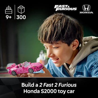 LEGO® Speed Champions 2 Fast 2 Furious Honda S2000 Pink Car - 77241 - 300 Piece Building Set