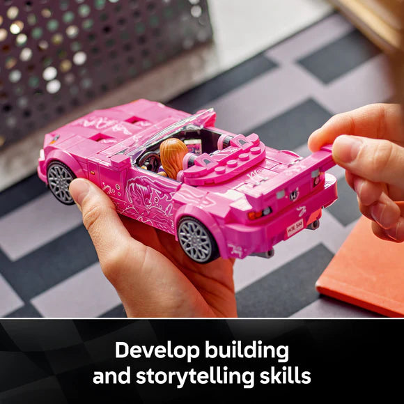 LEGO® Speed Champions 2 Fast 2 Furious Honda S2000 Pink Car - 77241 - 300 Piece Building Set