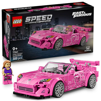 LEGO® Speed Champions 2 Fast 2 Furious Honda S2000 Pink Car - 77241 - 300 Piece Building Set