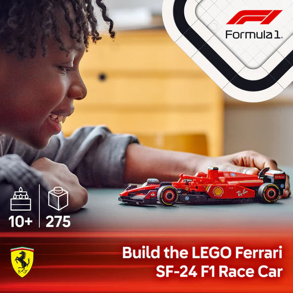 LEGO® Speed Champions Ferrari SF-24 F1® Race Car Driver Set - 77242 - 275 Piece Building Set