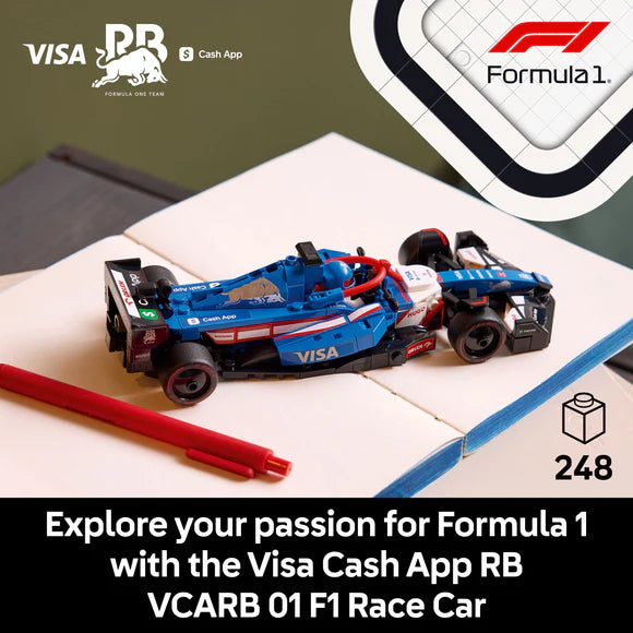 LEGO® Speed Champions Visa Cash App RB VCARB 01 F1® Race Car - 77246 - 248 Piece Building Set