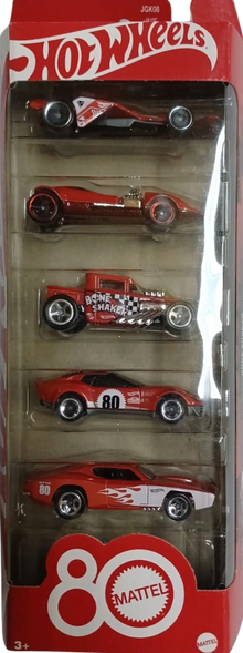 Hot Wheels© - Mattel 80th Anniversary - 5 Pack - JGK08-M