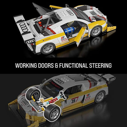 MATTEL BRICK SHOP™ Hot Wheels® Elite Series 2015 Audi R8 LMS - 820 Piece Building Set - 1:16 scale
