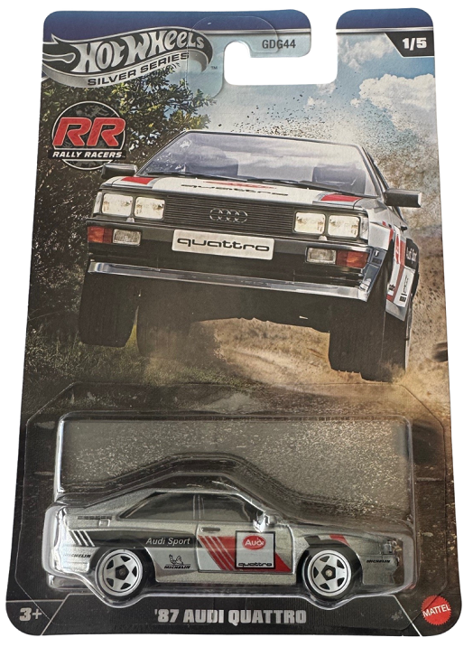 Hot Wheels© Silver Series Rally Racers - 87 Audi Quattro -  1/5