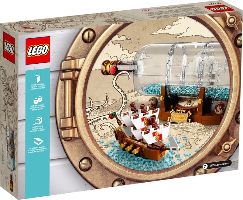 LEGO® Ideas Ship in a Bottle | 92177 | 962 Piece Building Set