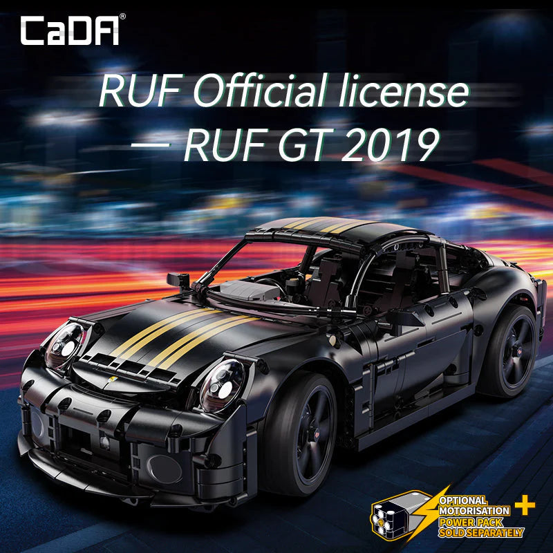 CaDA 1:10 RUF GT - C63006W - 1655 Piece Building Set | Brick N Build