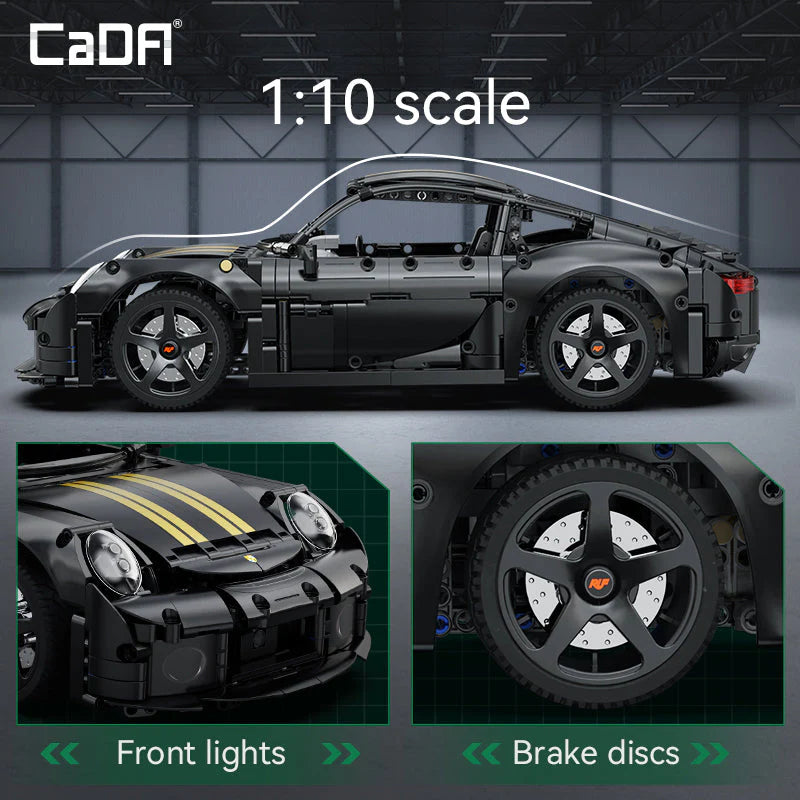 CaDA 1:10 RUF GT - C63006W - 1655 Piece Building Set | Brick N Build