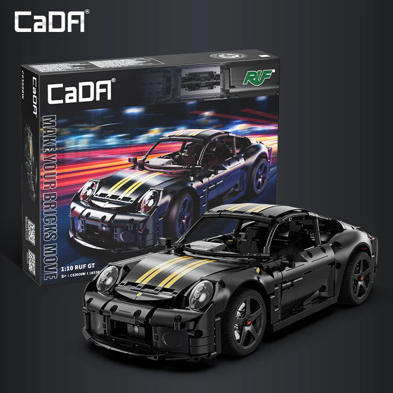 CaDA 1:10 RUF GT - C63006W - 1655 Piece Building Set | Brick N Build
