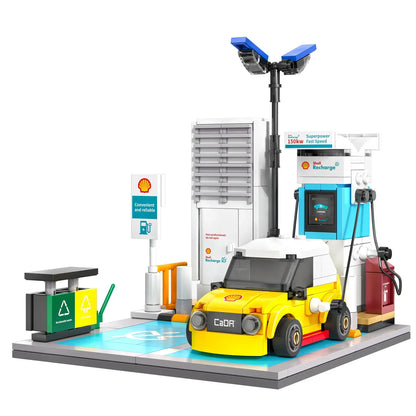 CADA 308-Piece Shell Charging Station — Compatible Building Set
