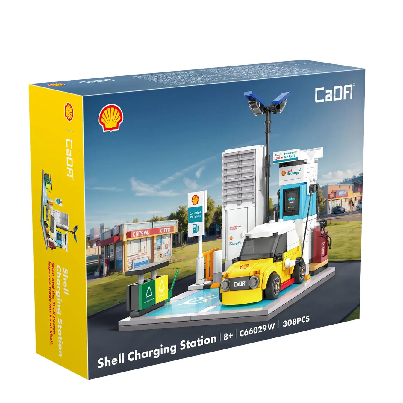 CADA 308-Piece Shell Charging Station — Compatible Building Set