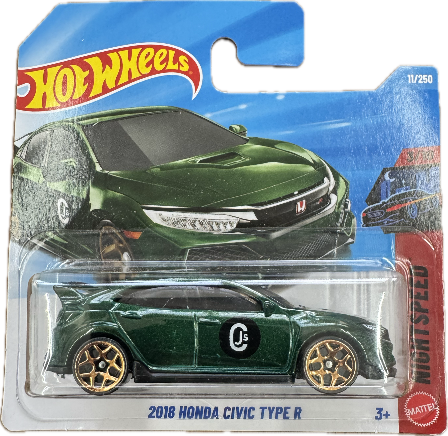 Hot Wheels© Basic - 2018 Honda Civic Type R - Night Speed 3/10 - 11/250-2026