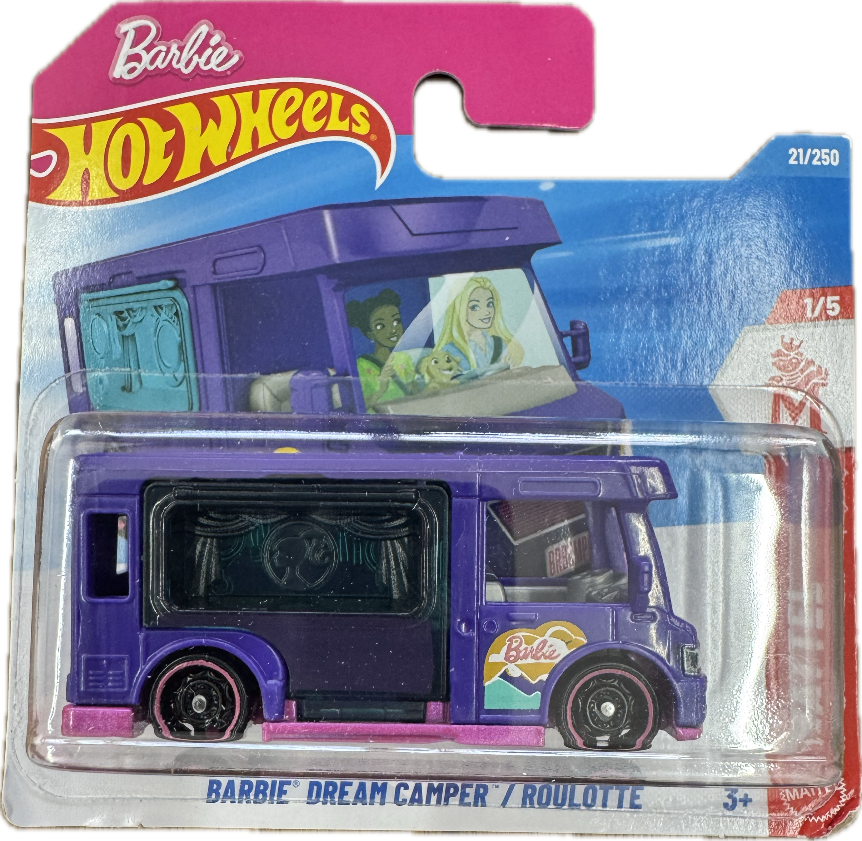 Hot Wheels© Basic - Barbie Dream Camper - Mattel 1/5 - 21/250-2026