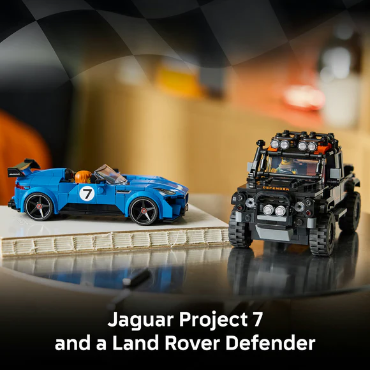 LEGO® Speed Champions - Jaguar Project 7 & Land Rover Defender - 77264 | Brick N Build