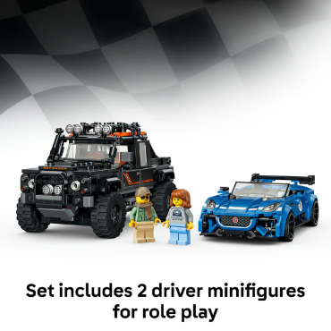 LEGO® Speed Champions - Jaguar Project 7 & Land Rover Defender - 77264 | Brick N Build