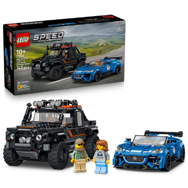 LEGO® Speed Champions - Jaguar Project 7 & Land Rover Defender - 77264 | Brick N Build