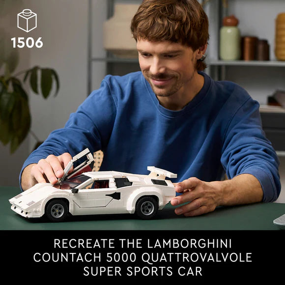 LEGO® ICONS Lamborghini Countach 5000 Quattrovalvole - 10337 - 1506 Piece Building Set
