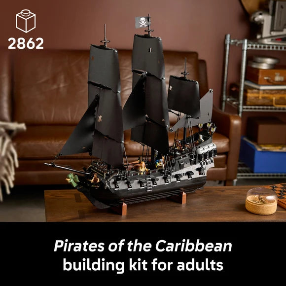 LEGO® ICONS Captain Jack Sparrow's Pirate Ship - Pirates of the Caribbean - 10365 - 2862 Piece Building Set