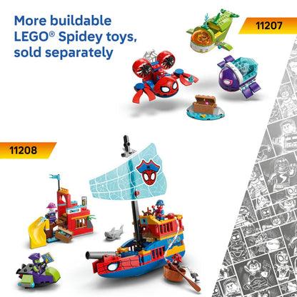 LEGO® ǀ Marvel Spidey And His Amazing Friends Spidey on his Motorcycle vs. Rhino - 11206 - 61 Piece Building Set