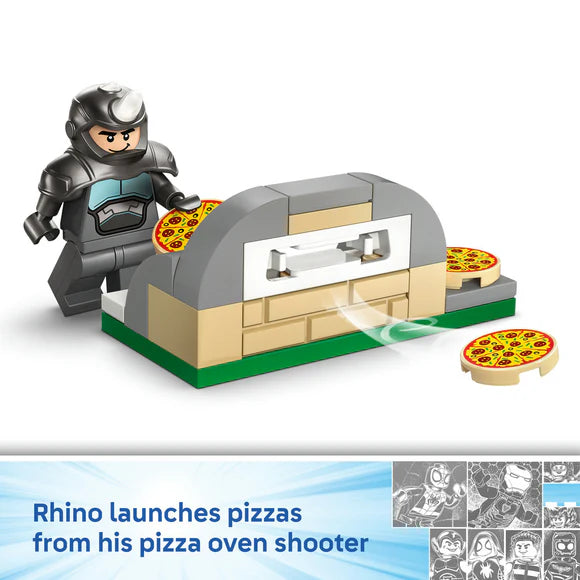 LEGO® ǀ Marvel Spidey And His Amazing Friends Spidey on his Motorcycle vs. Rhino - 11206 - 61 Piece Building Set