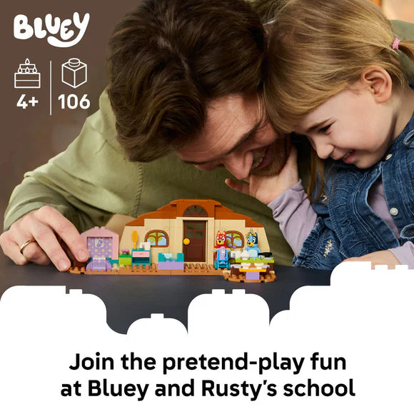 LEGO® Bluey School with Rusty and Bluey 11221 – 106-Piece Building Set