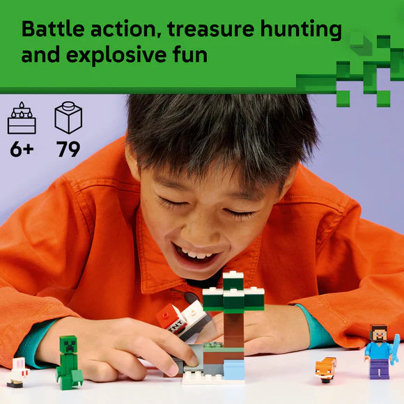 LEGO® Minecraft® Steve’s Taiga Adventure 21583 – 79 Piece Gamer Gift Building Set