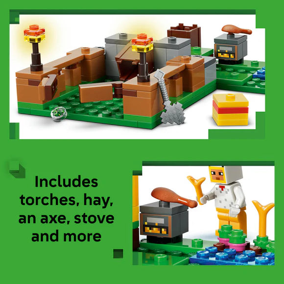 LEGO® Minecraft® Chicken Farm - Gaming - 21585 - 233 Piece Building Set