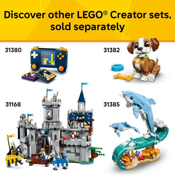 LEGO® Creator 3 in 1 Cute Hamster with a Flower - 31376 - 166 Piece Building Set