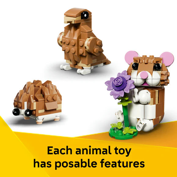 LEGO® Creator 3 in 1 Cute Hamster with a Flower - 31376 - 166 Piece Building Set