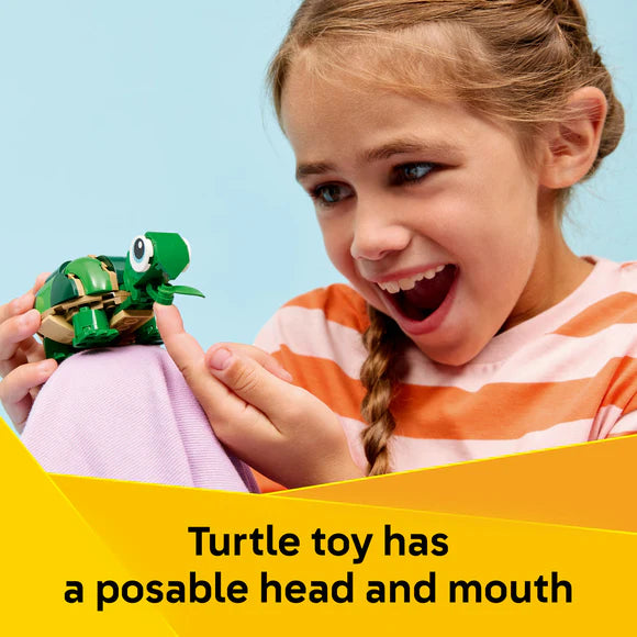 LEGO® Creator 3 in 1 Turtle with a Water Lily Flower - 31377 - 124 Piece Building Set
