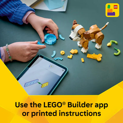 LEGO® Creator 3in1 Cute Animals: Playful Puppy Dog 31382 – 336 Piece Building Set