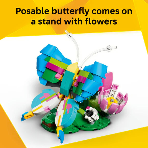 LEGO® Creator 3 in1 Wild Animals: Colourful Hummingbird Decor - 31384 - 312 Piece Building Set