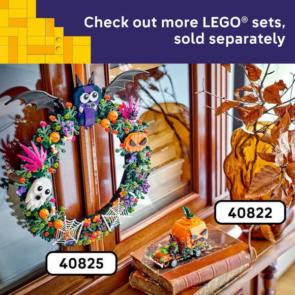 LEGO® Iconic Jack-O'-Lantern Pickup Truck — Halloween — 40822 — 177 Piece Building Set