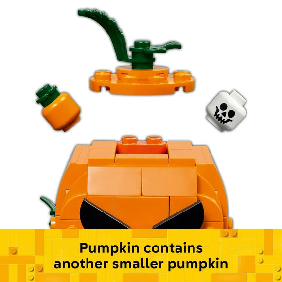 LEGO® Iconic Jack-O'-Lantern Pickup Truck — Halloween — 40822 — 177 Piece Building Set