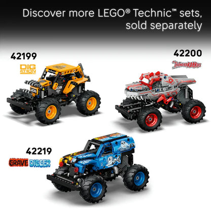 LEGO® Technic Monster Jam™ Sparkle Smash™ Pull-Back Toy - 42220 - 243 Piece Building Set