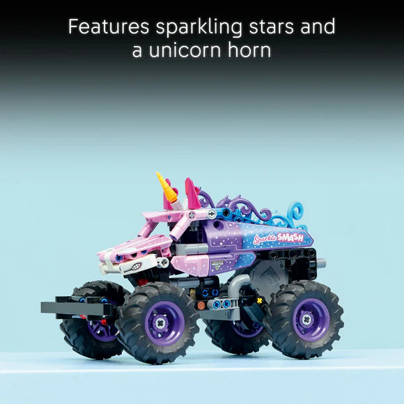 LEGO® Technic Monster Jam™ Sparkle Smash™ Pull-Back Toy - 42220 - 243 Piece Building Set