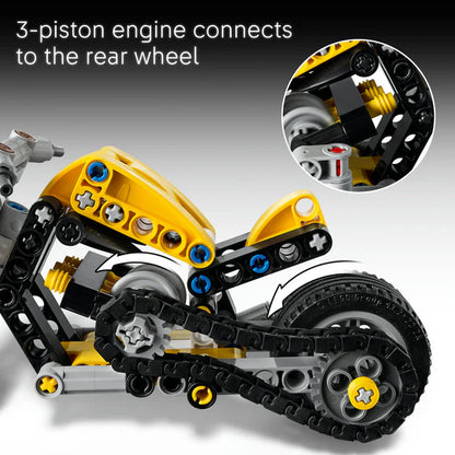 LEGO® Technic Yellow Motorbike - 42225 - 151 Piece Building Set