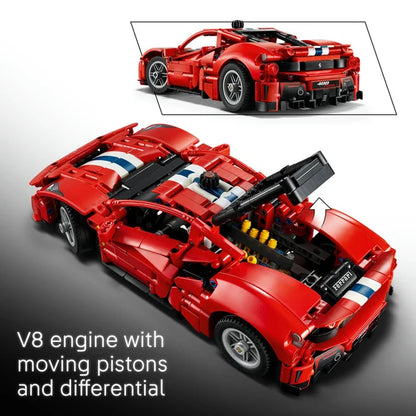 LEGO® Technic™ Ferrari 488 PISTA Car — 42235 — 882 Piece Building Set