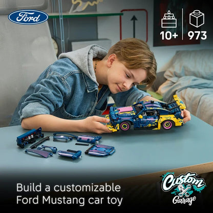LEGO® Technic™ Custom Garage Ford Mustang GT Car — 42236 — 973 Piece Building Set