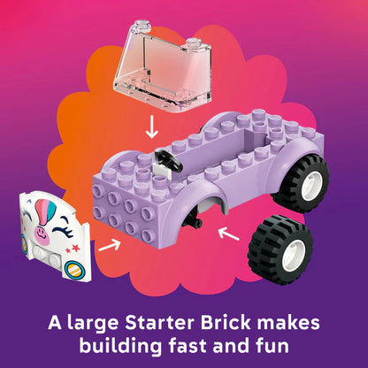 LEGO® Friends Unicorn Cake Delivery Car - 42675 - 67 Piece Building Set