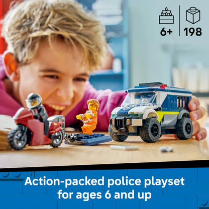LEGO® City Police Prisoner Transport Van Building - 60479 - 198 Piece Building Set