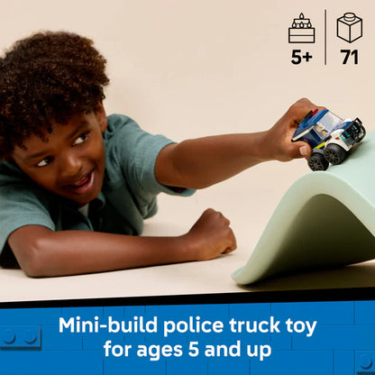 LEGO® City Rides – Police Truck - 60481 - 71 Piece Building Set