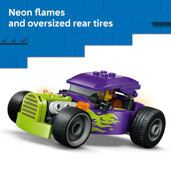 LEGO® City Hot Rod Race Car and Minifigure - 60485 - 81 Piece Building Set